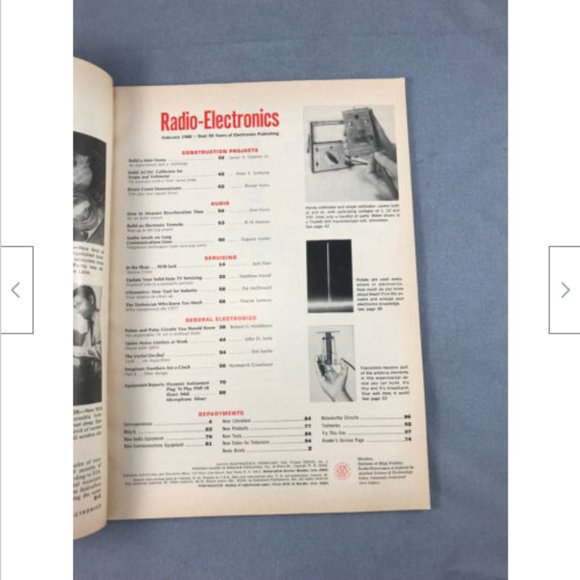 Vtg Radio-Electronics Magazine Feb 1968 Build Tremolo*Calibrator Scope+Voltmeter - Picture 2 of 3